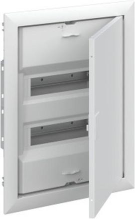 ABB Striebel & John UK624K circuit distributor, flush-mounted 24 space units, with door and cover plate, 2CPX031380R9999