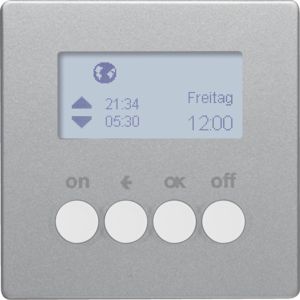 BERKER 85745224 KNX-RF timer quicklink Q.1/Q.3 | with display | aluminum velvet