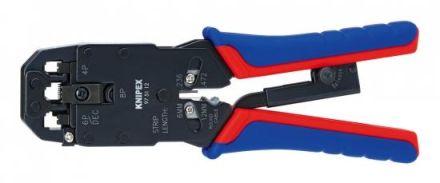 Knipex 97 51 12 brown insulated 200mm for Western plug crimping pliers