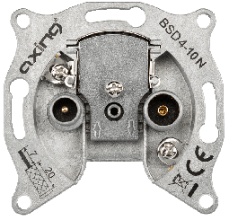 Axing BSD4-10N 2-port antenna socket CATV