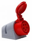 Kopp 101603005 CEE socket 5p 16A 6h 400V/rt IP44 AP