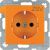 Berker 47231907 SCHUKO socket with EHBS S.1 orange matt