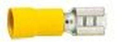 Cembre 2055630 GF-F608 yellow semi-insulated blade terminals