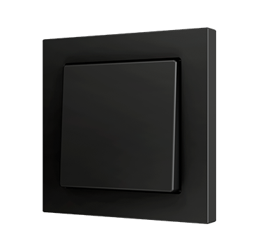 ZENNIO ZS551PB2A Single button Soft ZS55 | for 2 binary inputs | black