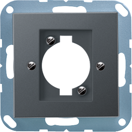Jung A568BFANM cover for XLR connector (P series), thermoplastic painted, series A, matt anthracite