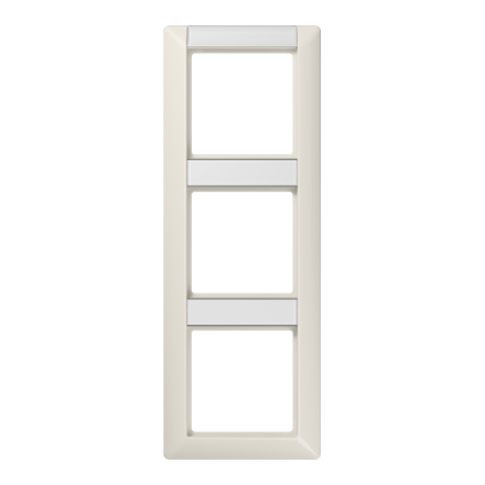 Jung AS583NA frame 3-way, with label field, vertical mounting, Duroplast, AS 500, white