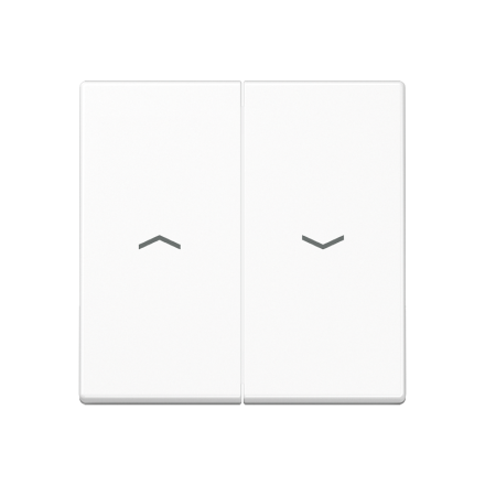 Jung A595BFPWW rocker switch 2-way, with arrow symbols, thermoplastic, Series A, alpine white