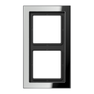 Jung GCRD2982 frame 2-way, vertical and horizontal mounting, chrome-plated metal, LS-DESIGN, glossy chrome
