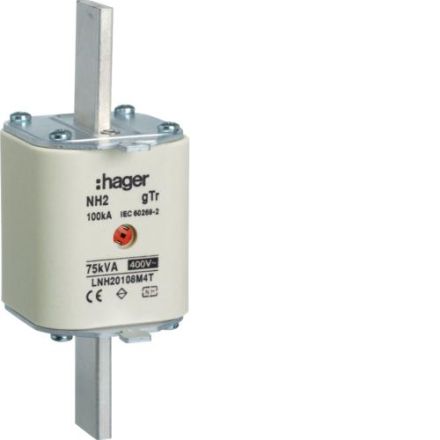 Hager LNH20108M4T NH fuse link NH2 gTr 400V 75kVA 108A M
