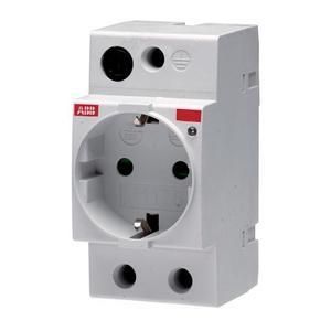 ABB Stotz-Kontakt M1175-L SCHUKO socket M1175-L light grey RAL 1173 with integrated indicator light