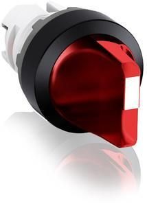 ABB Stotz-Kontakt M3SS7-11R , illuminated selector switch actuator red, latching in B and C, retraction from , 1SFA611216R1101