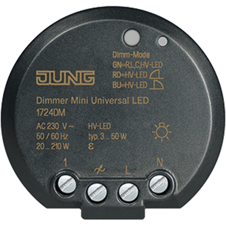 Jung 1724DM Dimmer Mini Universal LED, with extension input