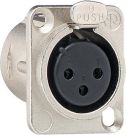 Gira 003600 XLR flange socket 3-pin D-series accessories