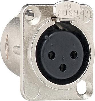 Gira 003600 XLR flange socket 3-pin D-series accessories