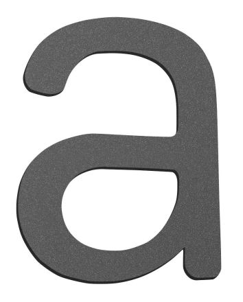 CMD a anthracite small house number