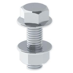 Unex 66829-C6 DIN6921 with nuts M8X25 galvanized class 6 screw