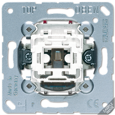 Jung 502-20KOU rocker control switch, 20 AX 250 V ~, Off 2-pole.