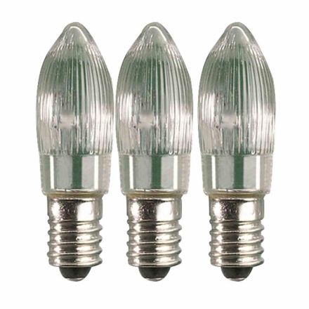 ROTPFEIL 871 083 5690 LED top lamp 3-pack 8-34V ribbed/clear E10