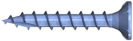 Reisser R09264S121-0600404-1 HBS countersunk head wood construction screw, TX 30, full thread, ETA, 6.0 x 40, steel, galvanized, blue, 1x sliding, pack of 200