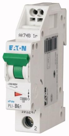 Eaton PLI-C8/1 circuit breaker, 8A, 1p, C-Char , 101255
