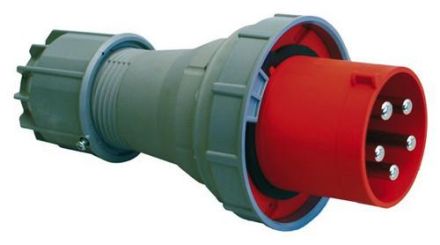 PCE 045-6 IP67 125A 5-pin 6h plug twist
