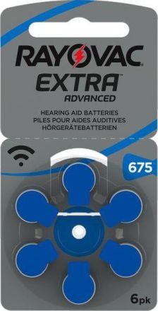 Hückmann 105265 Rayovac 675AE (PK=6pcs.) hearing aid battery
