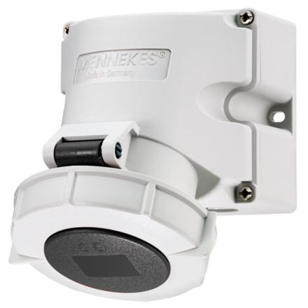 Mennekes 9511 16A4p7h500V HW/VN IP67 wall socket