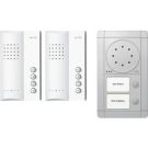 Ritto RGE1891420 Portier Audio Set hands-free unit 2 WE, silver/white