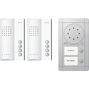 Ritto RGE1891420 Portier Audio Set hands-free unit 2 WE, silver/white