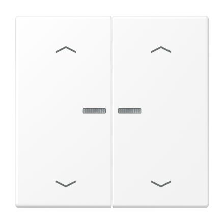 JUNG BTLS17102PWWM described. Push button sensor JUNG HOME LS series | 2-way, arrows | snow white matt