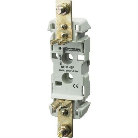 Mersen 41202 BB01EP size 0 AC690V 1-pole 160A NH fuse base