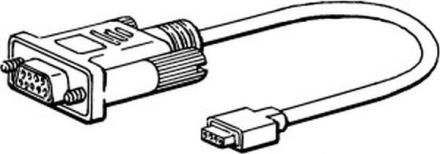 ABB Stotz-Kontakt Pluto cable serial, programming cable RS 232 for PLUTO for loading PLC programs and for , 2TLA020070R5600