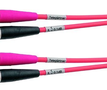 Telegärtner L00810A0003 G50/125 ST connector metal/ceramic 1.0m patch cable