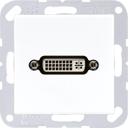Jung MAA1193WW Multimedia connection system DVI, AS/A series, alpine white