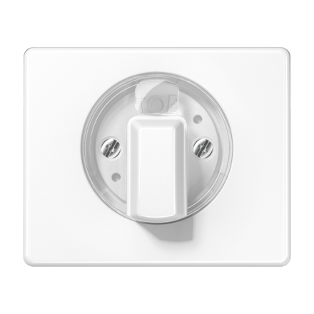 Jung SL1541WW cover for rotary switch, painted aluminium, SL series, alpine white