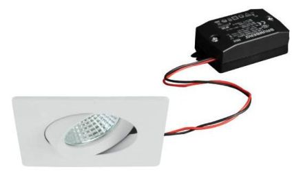 Brumberg 38455073 230V AC 6W 3000K white LED recessed ceiling spotlight