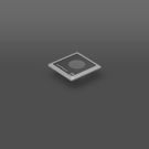 RZB 981933.004 Lightstream LED Mini 175x170x13.2 black/small installation frame