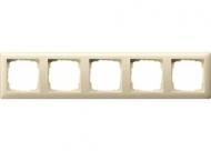 Gira 021501 5-way cover frame Standard 55 cream white
