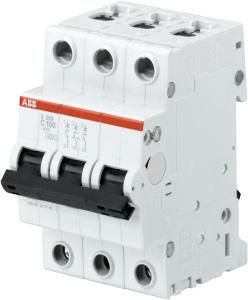 ABB Stotz-Kontakt S203-B80, circuit breaker B-Char., 6kA, 80A, 3P, 2CDS253001R0805