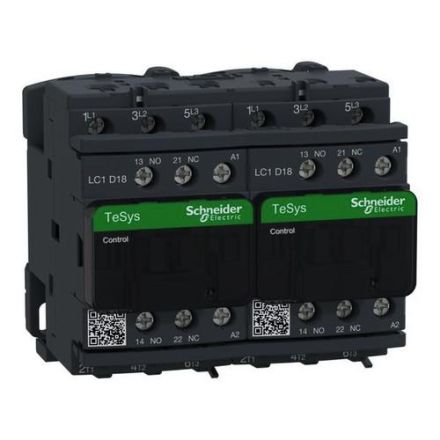 Schneider Electric LC2D18FE7 3-pole 18A 115V 50/60HZ reversing contactor
