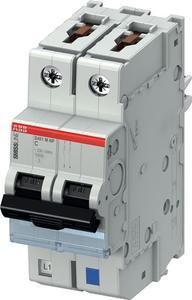 ABB Stotz-Kontakt S401M-C3NP, circuit breaker C,3A,NP,10kA,2P,pluggable, protected neutral conductor, 2CCS571103R8034