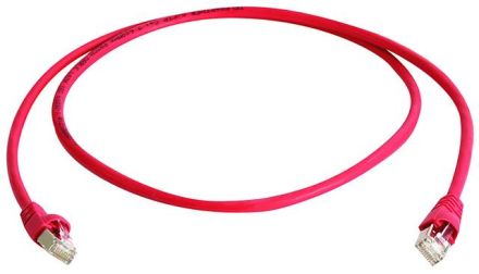 Telegärtner L00006A0041 MP8 FS500 LSZH red 1: 1 Cat.6A-ISO 15.0m patch cable S/FTP