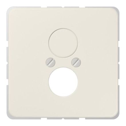 Jung 562 cover for 2 round connectors up to 18.5 mm Ø, Duroplast, CD series, white