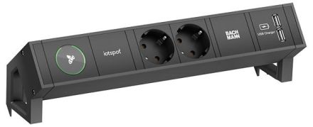 Bachmann 902.800 power strip 2f black 0.2m 35° IP20