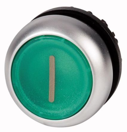 Eaton M22-DRL-G-X1 illuminated pushbutton, flat, green I, latching, 216959