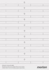 MERTEN 486100 labelling strip polar white/silver
