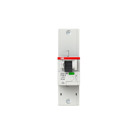 ABB Stotz-Kontakt 2CDH781010R0802 S751DR-E 80 25kA E80A 1P miniature circuit breaker