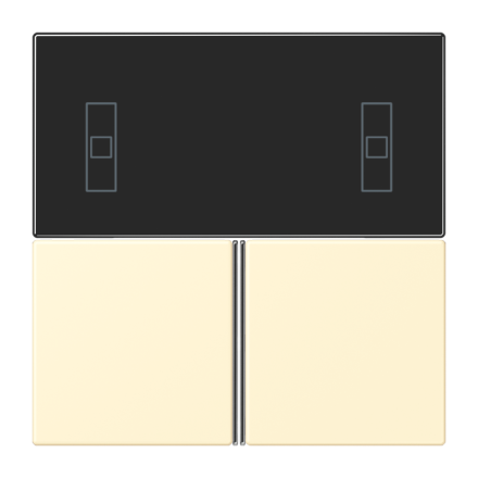 Jung LC4093TSA201 button set 3-way, F40 room controller, LS series, white ( LC32001 )