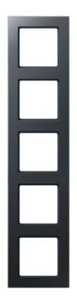 Jung AC585BFANM frame 5-way, vertical and horizontal mounting, thermoplastic painted, A CREATION, matt anthracite