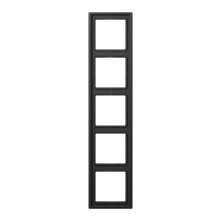 Jung AL2985AN frame 5-way, vertical and horizontal mounting, painted aluminum, LS 990, anthracite (painted aluminum)
